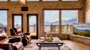 TV connectée, cheminée, jeux vidéo, livres