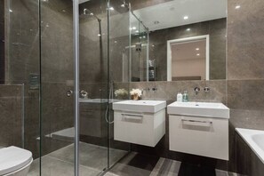 Hair dryer, towels