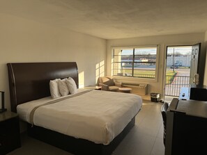 Premium bedding, memory-foam beds, desk, soundproofing