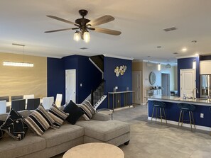 Living area - Secluded Luxury: Private Pool Villa Near Disneyland (Kissimmee)