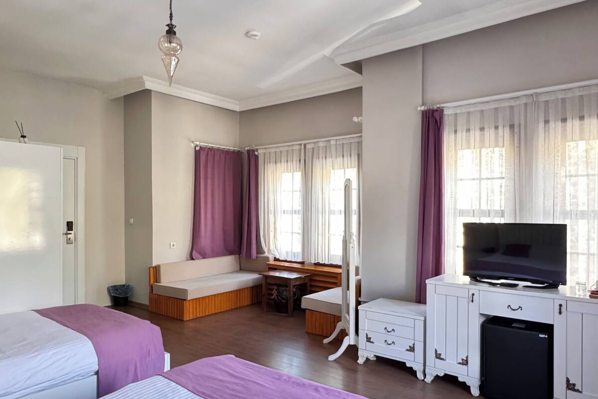 Habitación triple Deluxe, vista al río | Minibar, wifi gratis y ropa de cama
