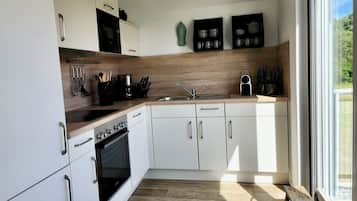Frigorífico, horno, placa de cocina y lavavajillas