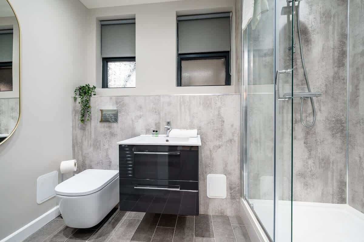 Shower, hair dryer