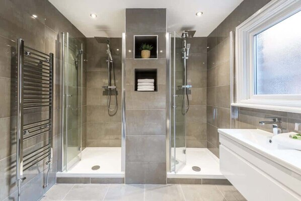 Shower, hair dryer