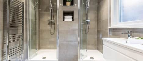Shower, hair dryer
