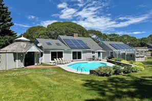 Una piscina riscaldata