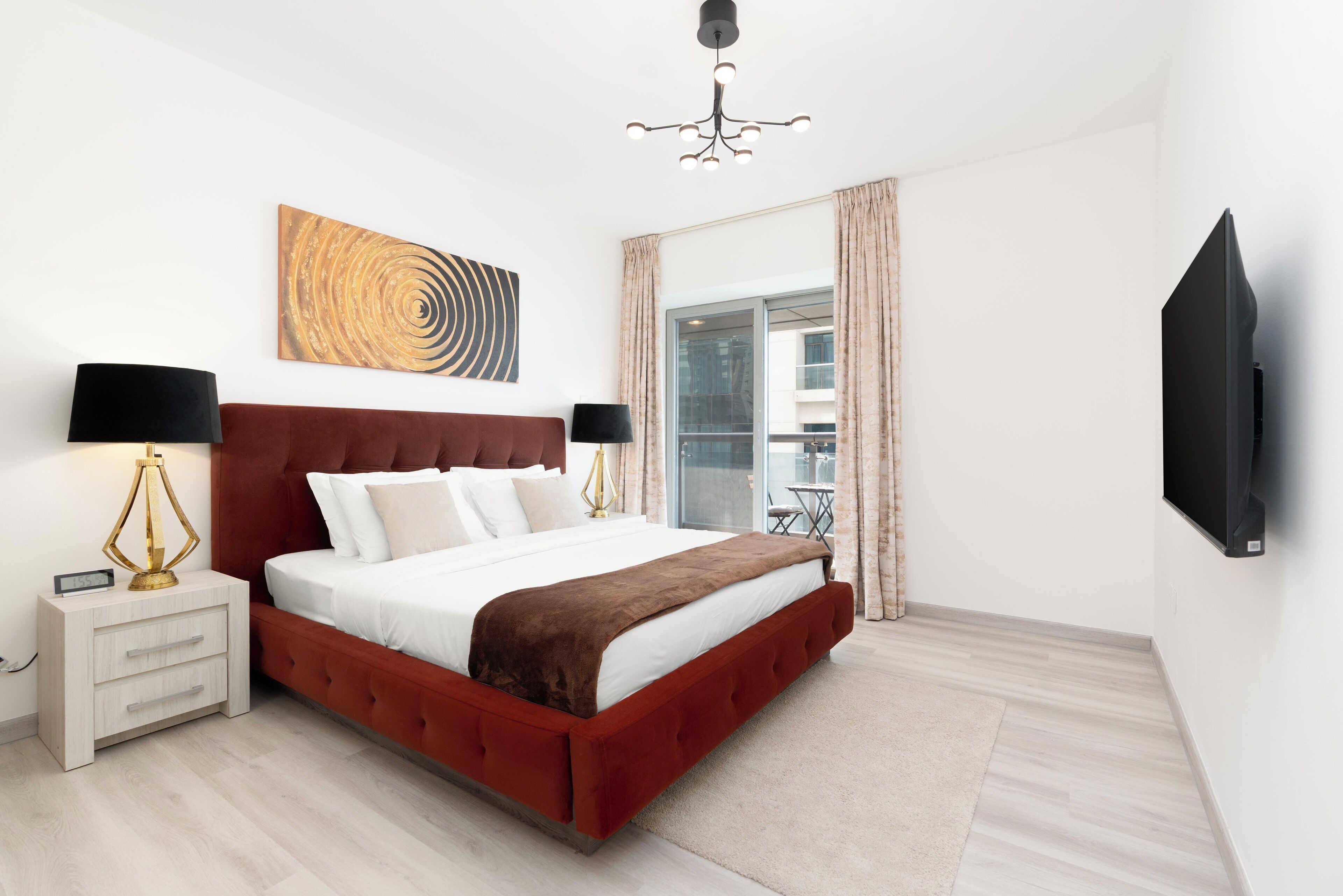 พาโนรามิกอพาร์ทเมนท์ | 3 ห้องนอน, ตู้นิรภัยในห้องพัก, ห้องพักตกแต่งอย่างมีเอกลักษณ์