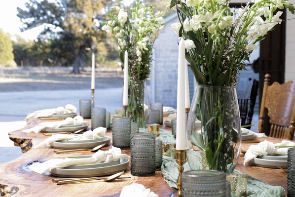 Außenbereich für Bankette