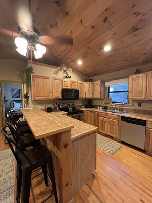 Private kitchen - STARGAZER’S HIDEAWAY 5 MINUTES FROM DOWNTOWN BRYSON CITY (Bryson City)