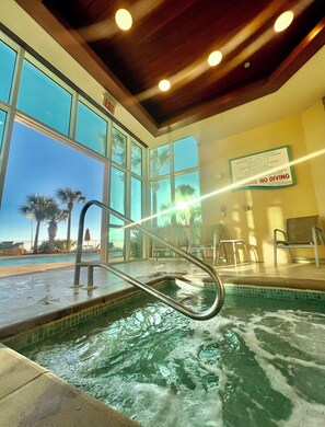 Indoor pool, outdoor pool