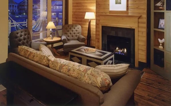 TV, fireplace, DVD player, table football