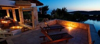 Stone house on Brac with amazing garden and sea view
