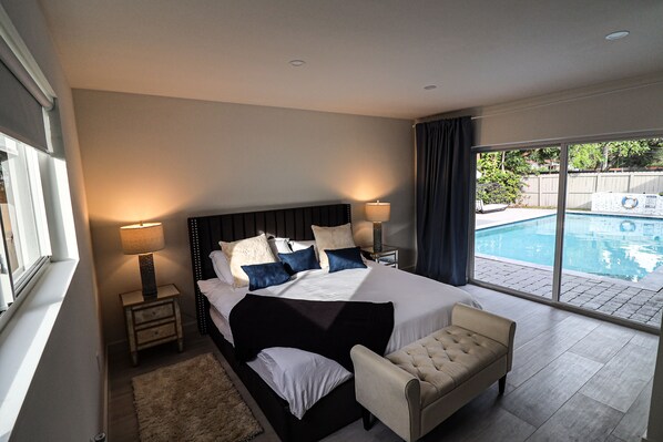 4 bedrooms, iron/ironing board, travel cot, WiFi