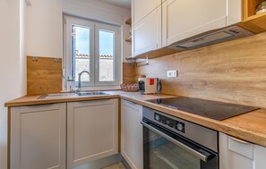 Frigorífico, placa de cocina, lavavajillas y cafetera o tetera