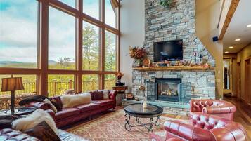 Smart TV, lareira, videogames, DVD player