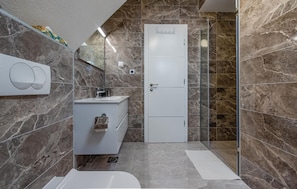 Shower, hair dryer