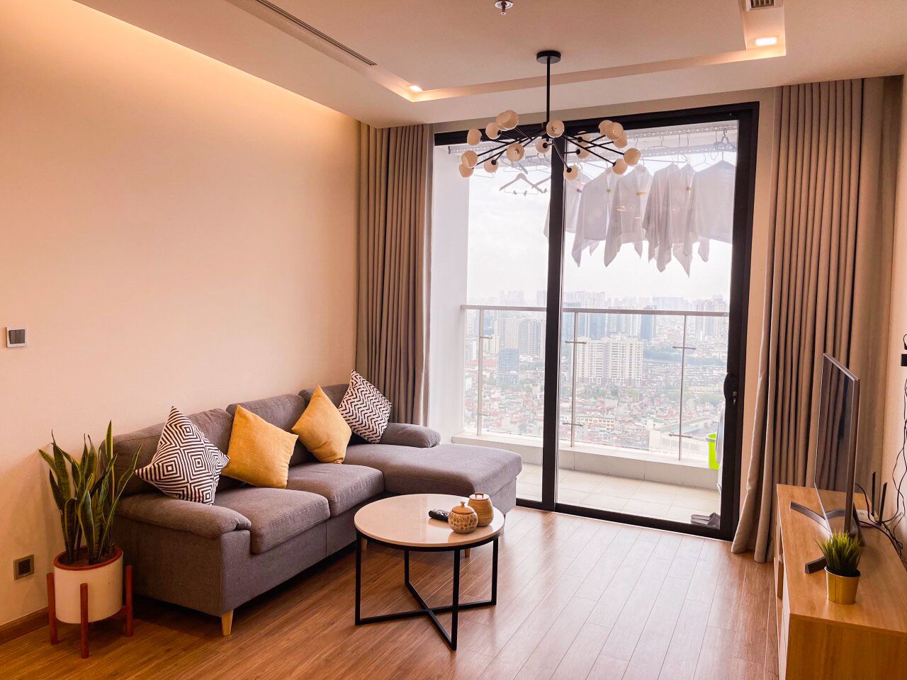 Family Apartment | Living area | 55-inch Smart TV with digital channels, Netflix, streaming services