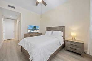 2 bedrooms, iron/ironing board, travel cot, WiFi