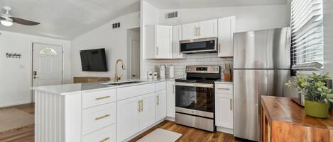 Microwave, oven, stovetop