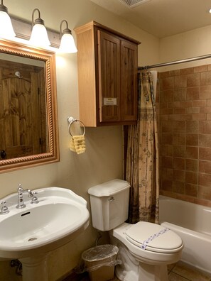 Towels, soap, shampoo, toilet paper