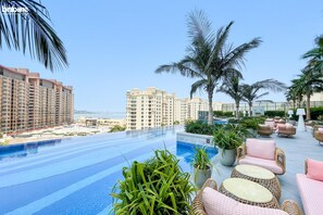 Outdoor pool - bnbme | The Palm Tower | STUDIO (Dubai)