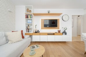 Apartment, 1 Bedroom, Balcony | Living room - Apartment in Wroclaw by Renters Prestige (Wroclaw)