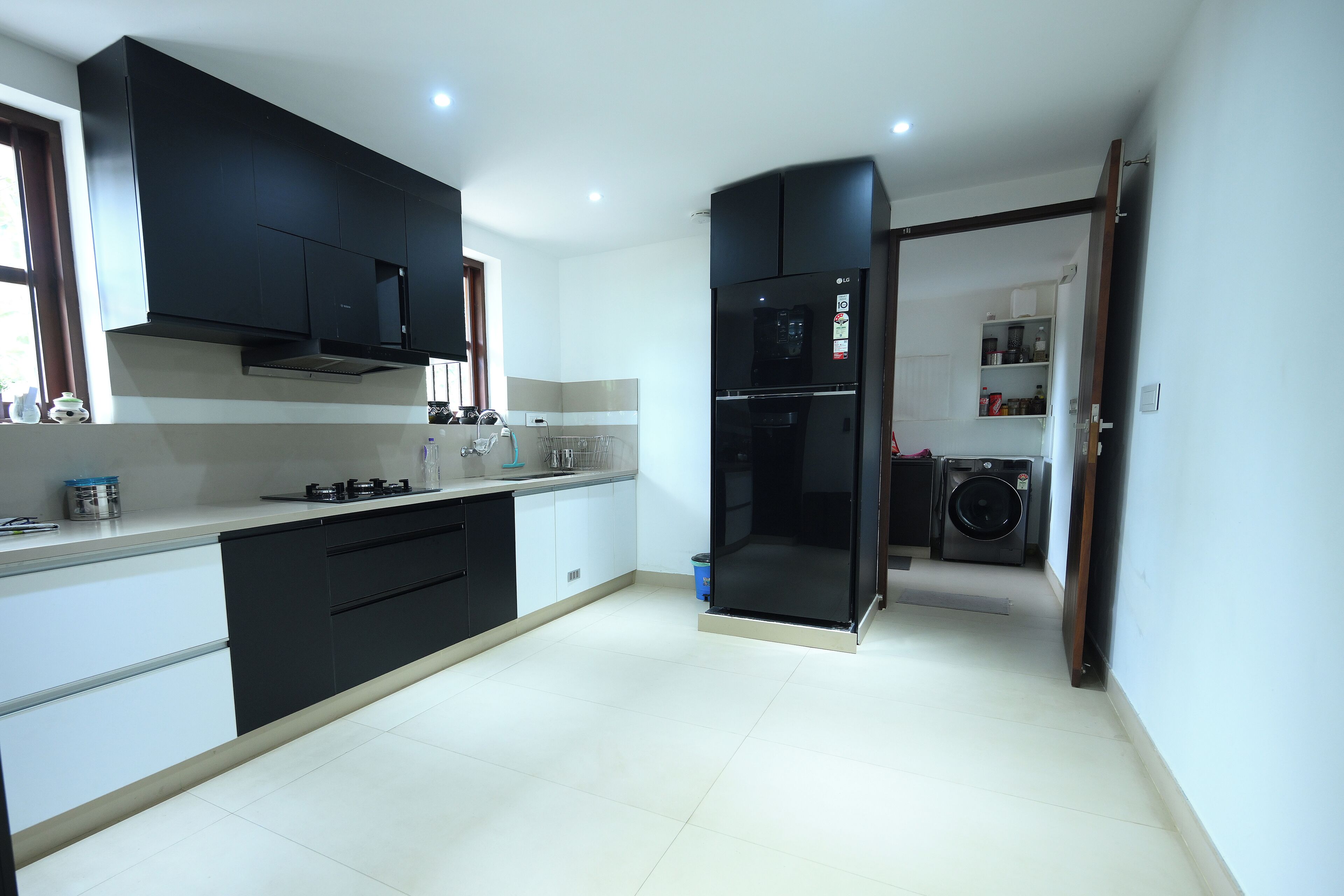 Fridge, microwave, stovetop, rice cooker