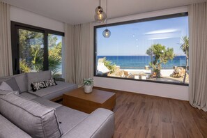 Una Smart TV, una chimenea