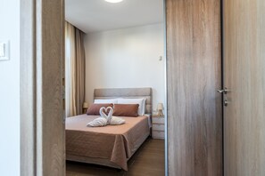 Apartamento executivo, 1 quarto | Wi-Fi de cortesia, roupa de cama