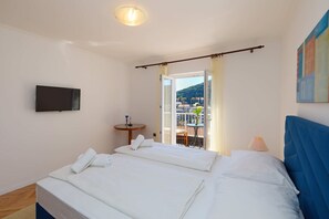 Apartment, Meerblick | Kostenloses WLAN, Bettwäsche