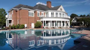 Indoor pool, outdoor pool