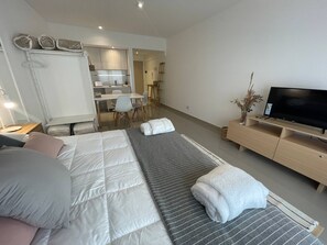 1 quarto, acesso à internet, roupa de cama