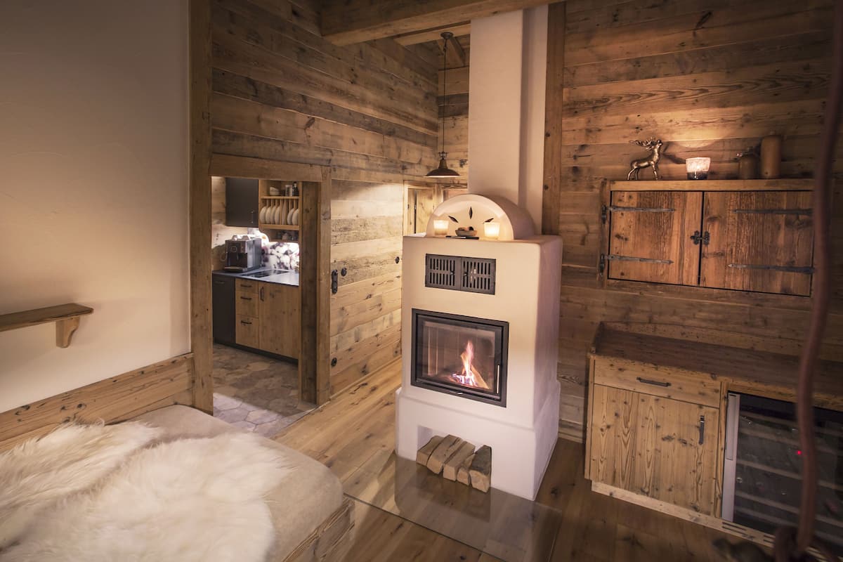 Chalet, vue jardin
