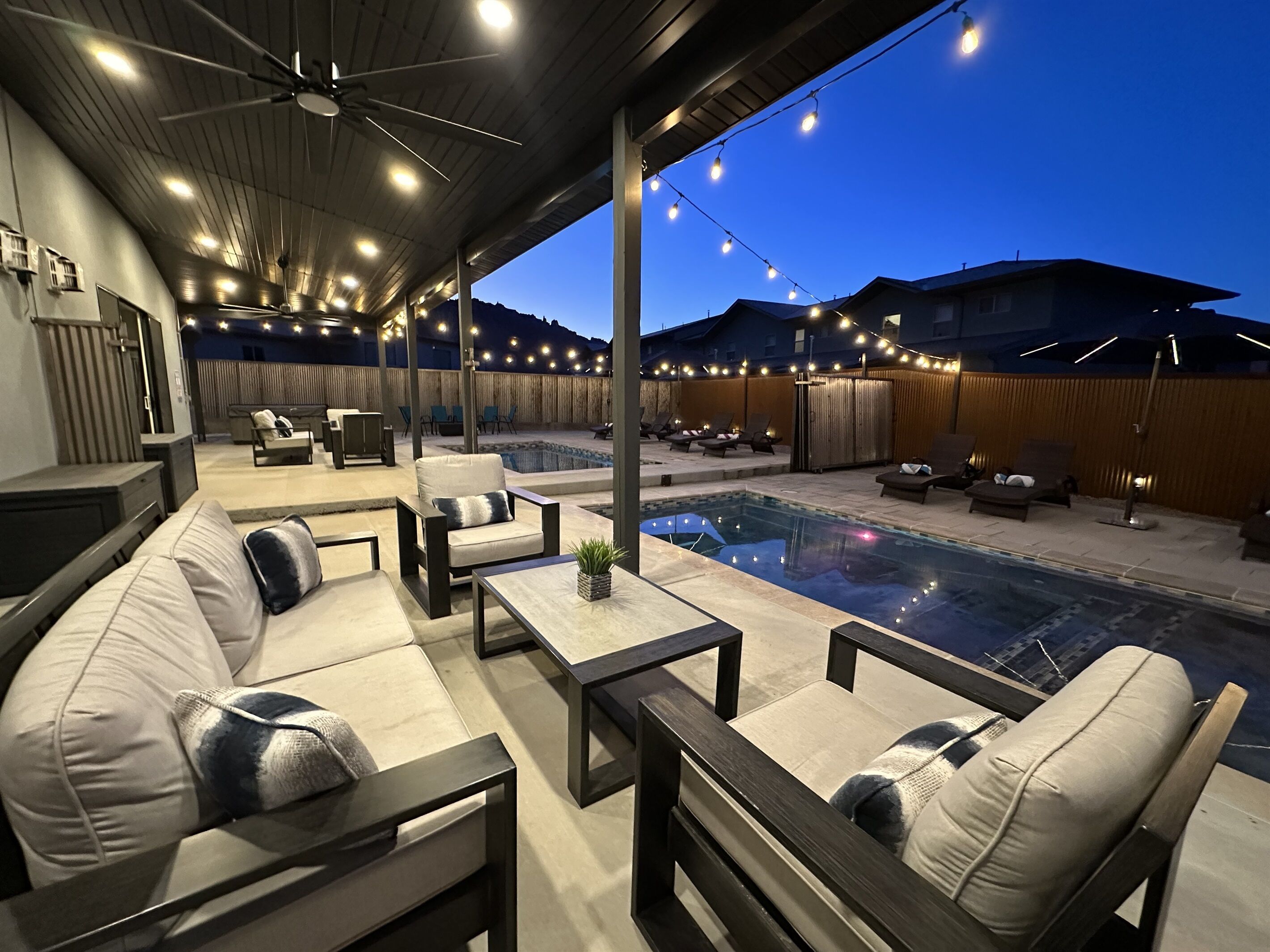 Et oppvarmet basseng