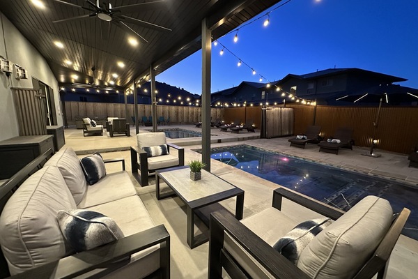 Et oppvarmet basseng