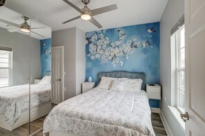 Apartamento (1 Bedroom) | 1 quarto, ferros/tábuas de passar roupa, roupa de cama