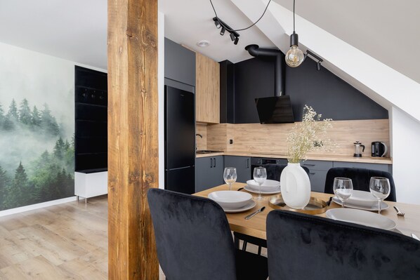 Căn hộ, 1 phòng ngủ, bếp | Bếp riêng | Ấm điện, dụng cụ nấu nướng/bát dĩa/dao nĩa