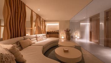 Couples treatment room(s), sauna, body treatments, aromatherapy