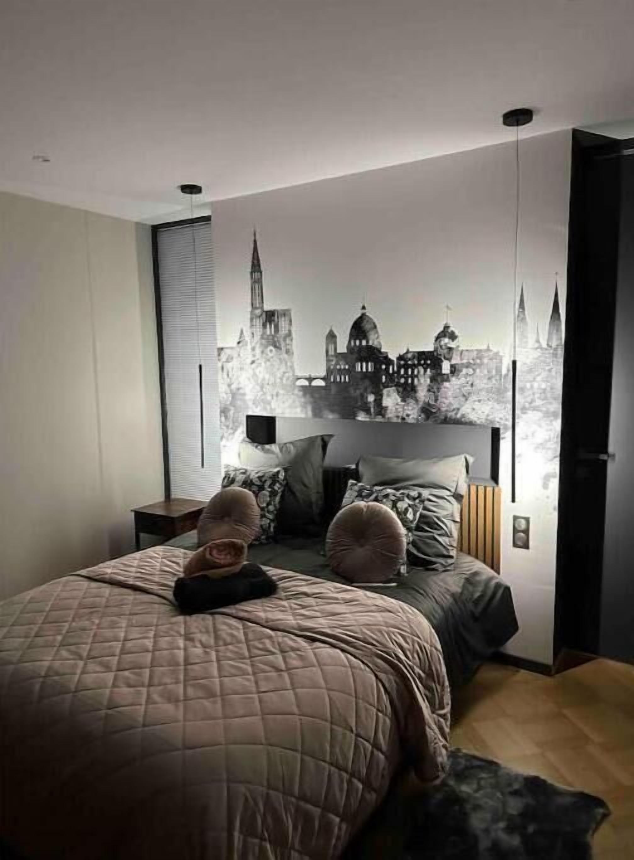 2 間睡房、熨斗/熨衫板、免費 Wi-Fi、床單