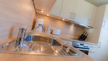 Fridge, oven, stovetop, dishwasher