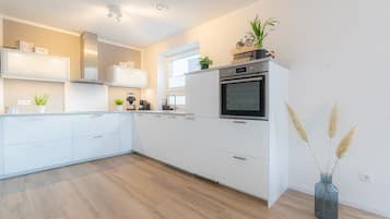 Fridge, oven, stovetop, dishwasher