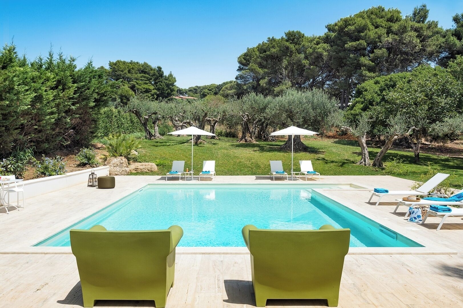 A heated pool