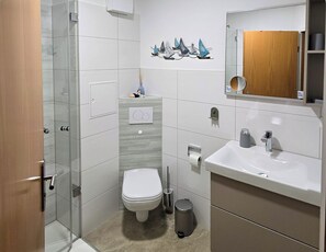 Een douche, een haardroger