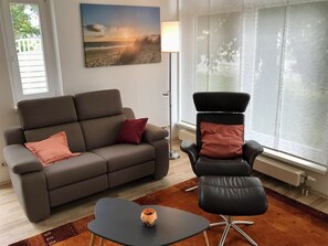 Living area - Die Ferienwohnung Ostseeruhe Befindet Sich nur 400m vom Strand Entfernt und ist für 3 Personen + Baby Geeignet (Börgerende)