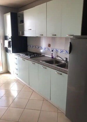 Ofen, Herdplatte, Wasserkocher mit Kaffee-/Teezubehör, Mixer