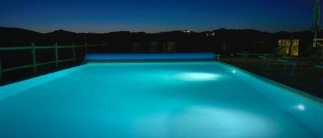 A heated pool