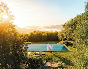 Una piscina climatizada