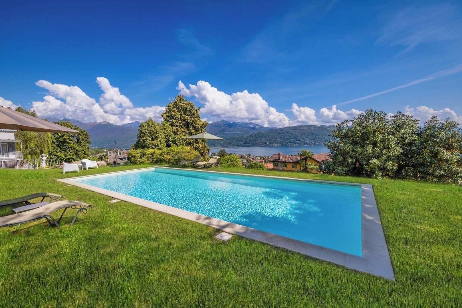 Una piscina riscaldata