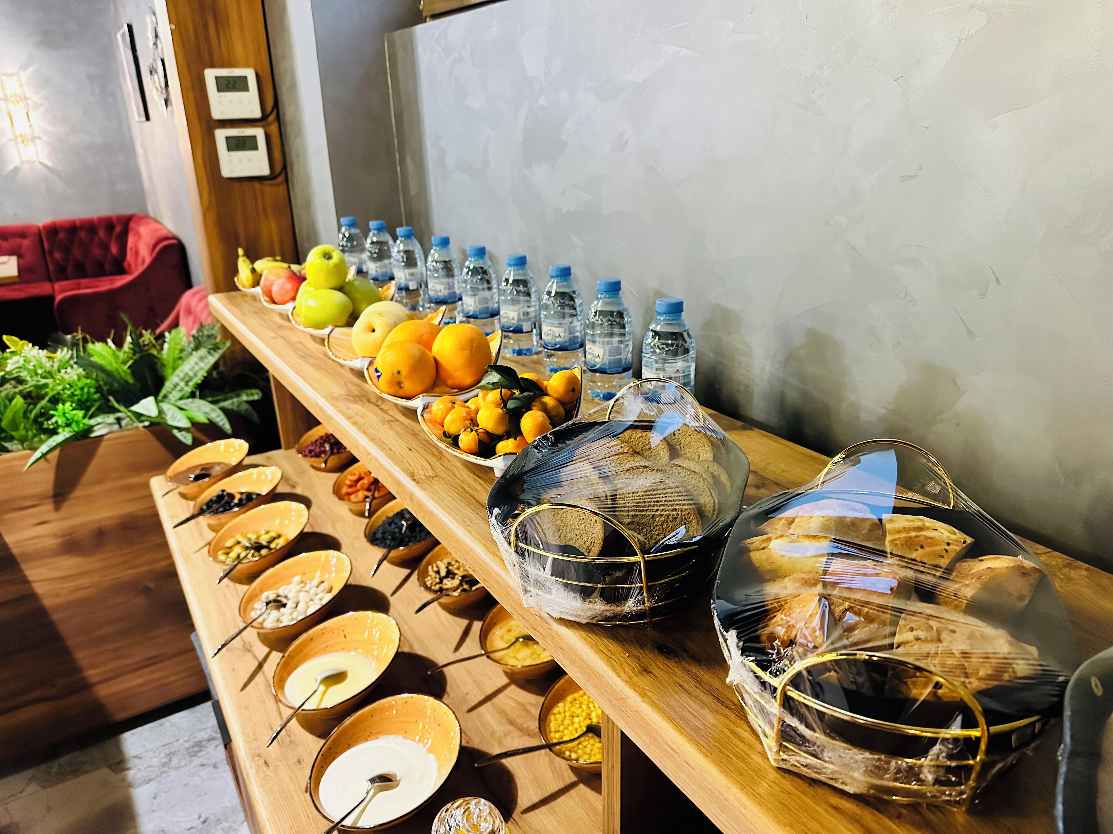 Free daily buffet breakfast