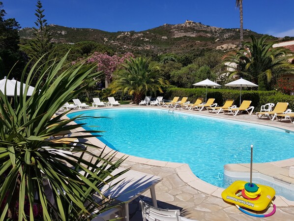 Pool - Villa Castagna Dans un Splendide Parc Fleuri, Calme à 900 m de la Plage (Calvi)